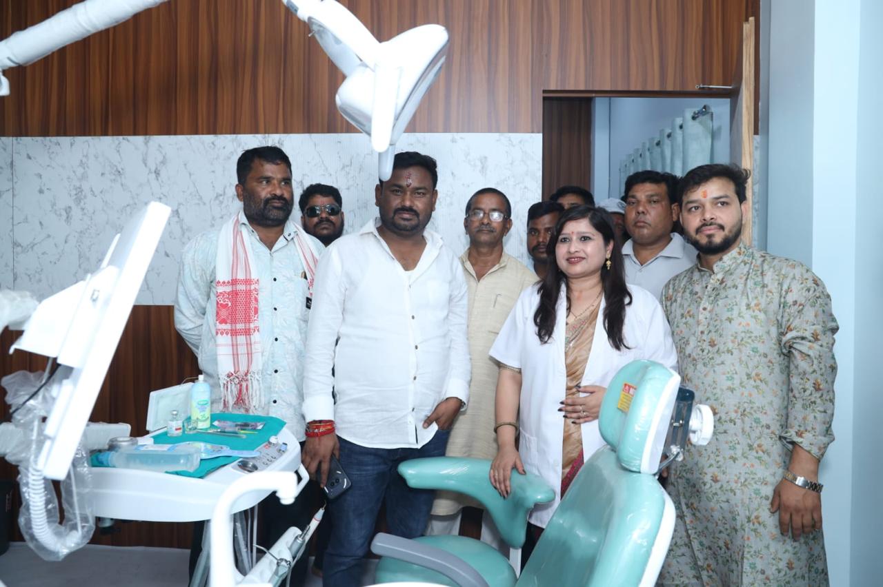 Dr. Pranjali Raj with team at MedDens clinic opening